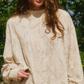 CAMO OVERSIZED MOCK NECK