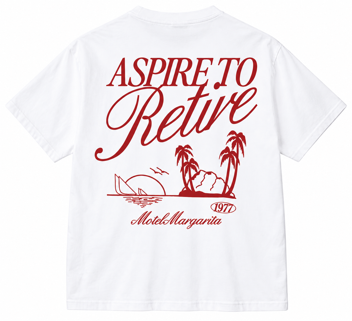 MOTEL MARGARITA - RETIRE TEE - WHITE