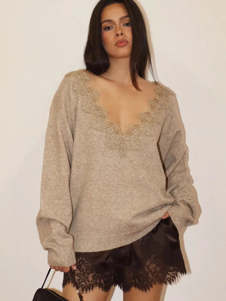 BARELY BEIGE SWEATER