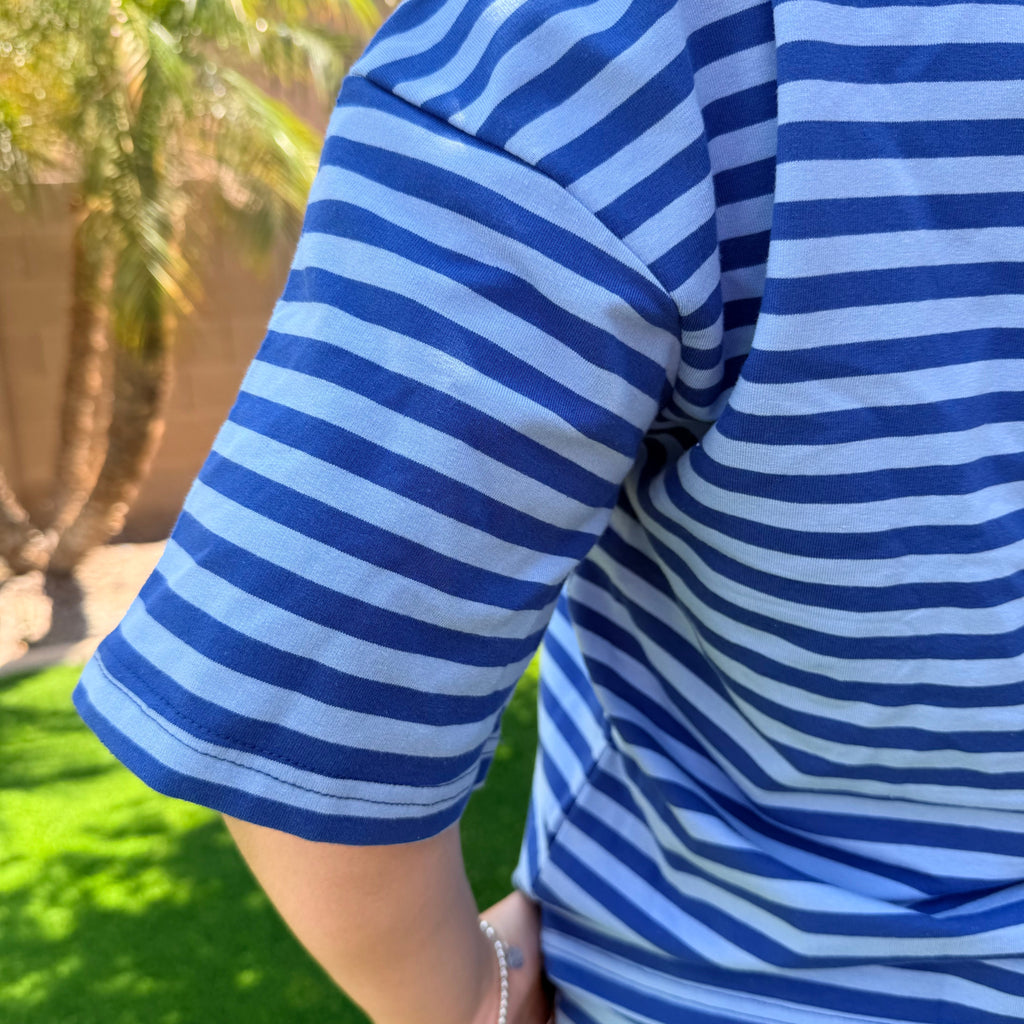 NAVY STRIPE SET