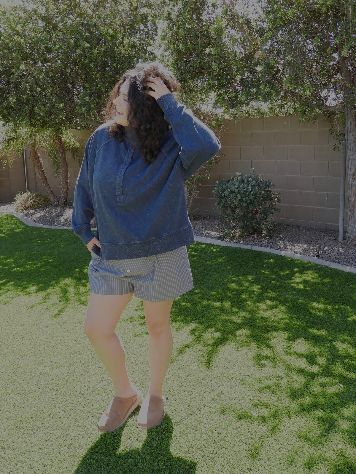 AE BLUE HOUR MOCKNECK