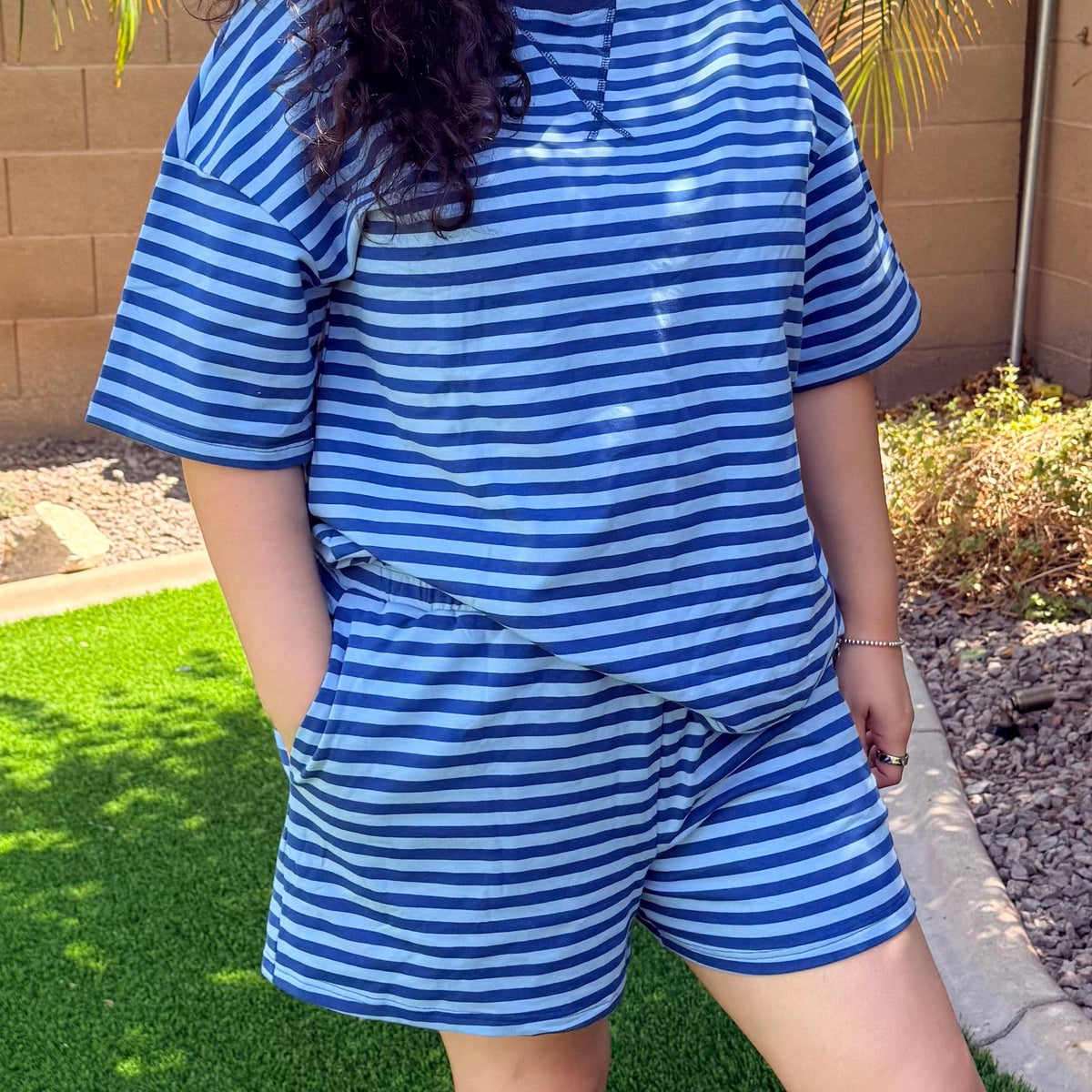 NAVY STRIPE SET