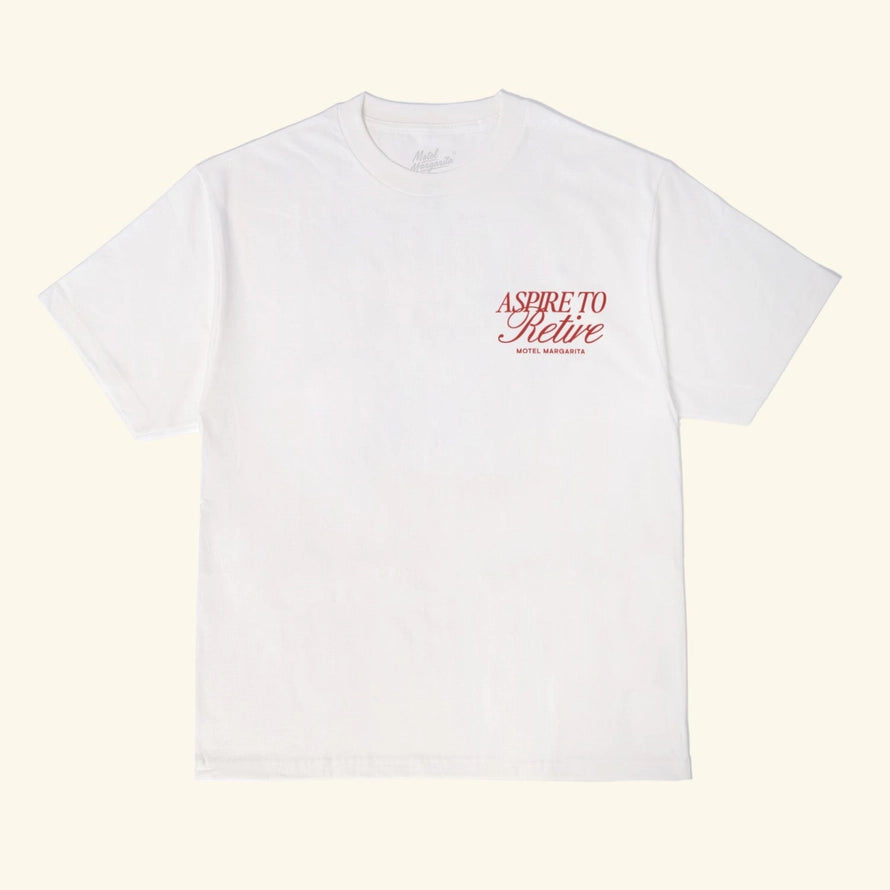 MOTEL MARGARITA - RETIRE TEE - WHITE