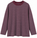 VINTAGE WINE STRIPE TEE